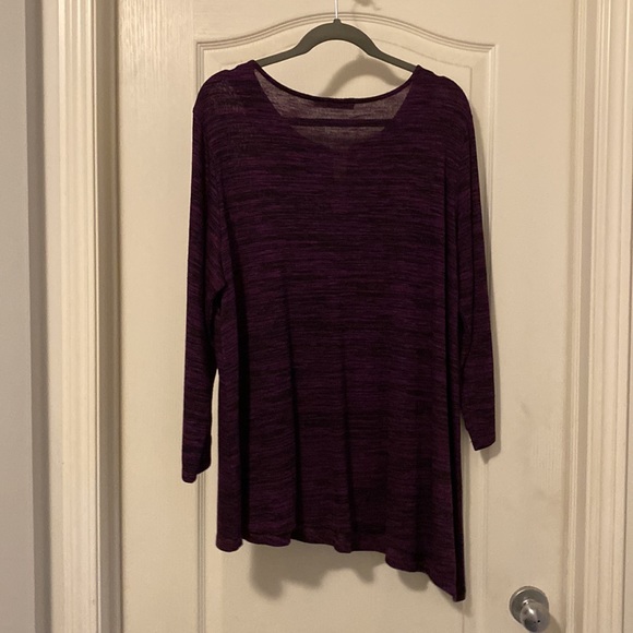 Rickis purple tunic with right side long - Picture 2 of 4